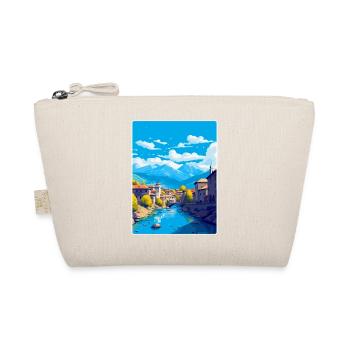 Sarajevo Bosnia Herzegovina Vintage Travel Poster - Organic Pouch - nature - Front