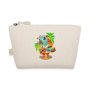 Lustige Papagei Sommer Strand Sonnenbrille Hawaiianisch - Bio-Täschchen - Natur - Vorne