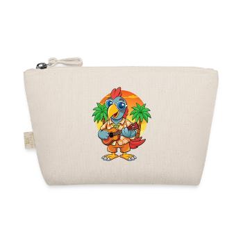 Lustige Papagei Sommer Strand Sonnenbrille Hawaiianisch - Bio-Täschchen - Natur - Vorne