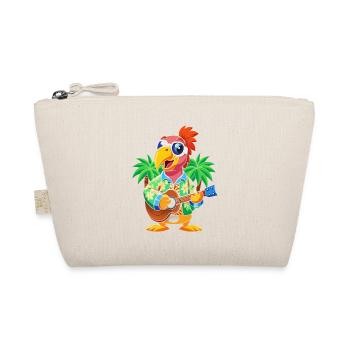 Lustige Papageien-Cartoon-Sommer-Strand-Sonnenbrille - Bio-Täschchen - Natur - Vorne