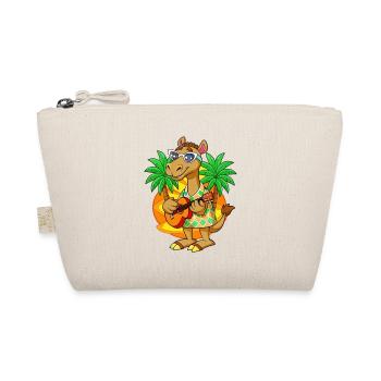 Drôle Camel Dessin animé Plage d’été Lunettes de soleil Guitare - Trousse biologique - nature - Devant