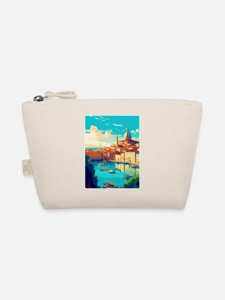 Marseille Frankreich Vintage Reiseplakat Souvenir - Bio-Täschchen - Natur