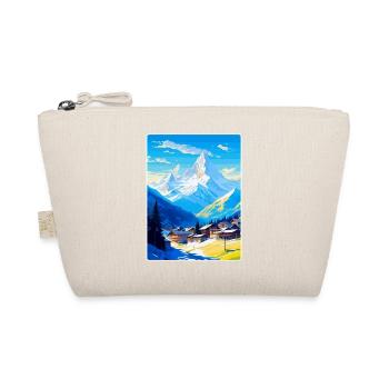 Chamonix France Vintage Travel Poster Souvenir WPA - Organic Pouch - nature - Front