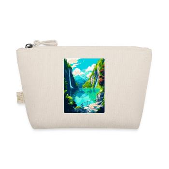 Nationalpark Plitvicer Seen Kroatien Reiseplakat - Bio-Täschchen - Natur - Vorne