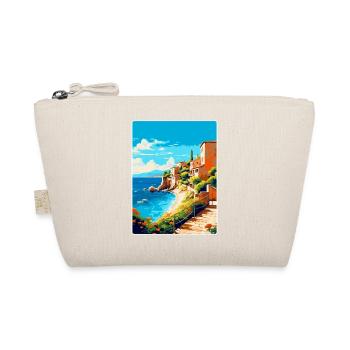 Costa Brava Spanien Vintage Reiseplakat Souvenir - Bio-Täschchen - Natur - Vorne