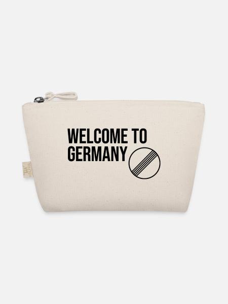 WELCOME TO GERMANY by Unlimited Apparel - Organic Pouch - nature