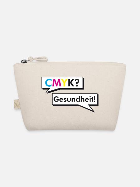 CMYK Grafiker Nerd Spruch Geschenk Shirt - Bio-Täschchen - Natur