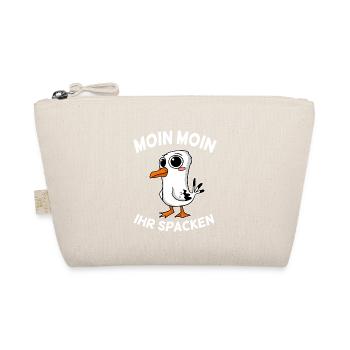 Freche Möwe Moin Moin Ihr Spacken Nordsee Ostsee - Bio-Täschchen - Natur - Vorne