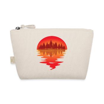 Sonnenuntergang am Waldsee - Bio-Täschchen - Natur - Vorne