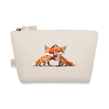 Renardeaux low-poly - Trousse biologique - nature - Devant
