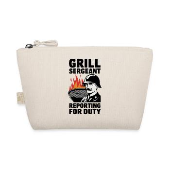 Grill Sergeant Reporting For Duty - Organic Pouch - nature - Front