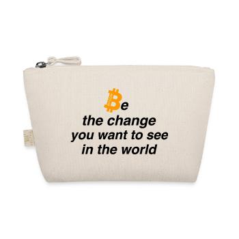 Be the change - Bio-Täschchen - Natur - Vorne