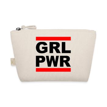 Girl Power "GRL PWR" - Zeig deine Stärke! - Bio-Täschchen - Natur - Vorne