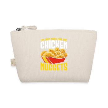 Ich bin nur hier für die Chicken Nuggets Nug Nuggi - Bio-Täschchen - Natur - Vorne