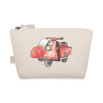 Vintage scooter avec side-car - Trousse biologique - nature - Devant