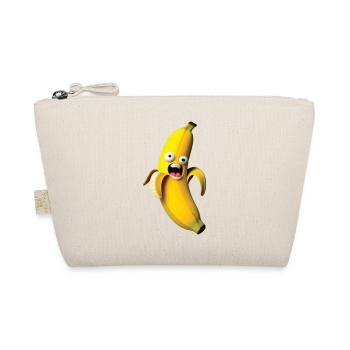 Expressive banana figure with a face - Organic Pouch - nature - Front