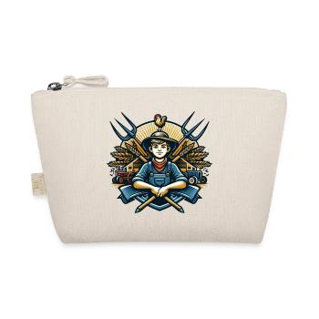 Boy from the village logo - Organic Pouch - nature - Front