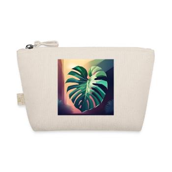 Monstera Leaf - Bio-Täschchen - Natur - Vorne