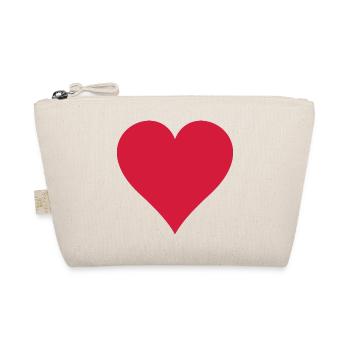 heart - Organic Pouch - nature - Front