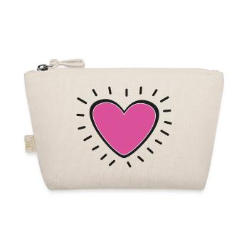 Pink Heart Burst Logo - Trousse biologique - nature - Devant