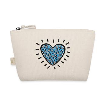 Leopard Heart Burst - Organic Pouch - nature - Front