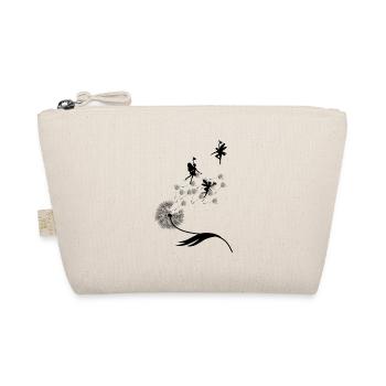 Butterfly Design Pustula Meadow Hearts Fairies - Organic Pouch - nature - Front