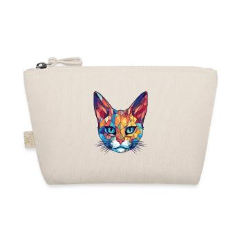 Pixie Bob Katze Bunte Aquarell Haustier Illustration - Bio-Täschchen - Natur - Vorne