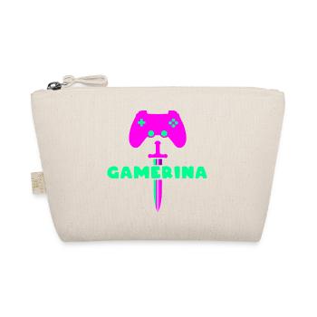 GAMERINA Neon Sword Logo - Bio-Täschchen - Natur - Vorne