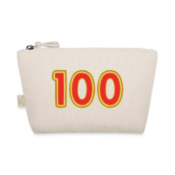 100. 100 YEARS. 100th ANNIVERSARY. 100 BIRTHDAY - Organic Pouch - nature - Front