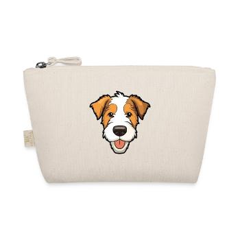 Draht Foxterrier Hunderasse Aquarell Karikatur Kawa - Bio-Täschchen - Natur - Vorne