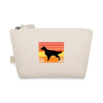 Englisch Setter Hundeliebhaber Silhouette Vintage Sonnenuntergang - Bio-Täschchen - Natur - Vorne