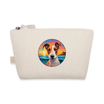 Chilenischer Foxterrier Hunderasse Bunte Karikatur Wat - Bio-Täschchen - Natur - Vorne