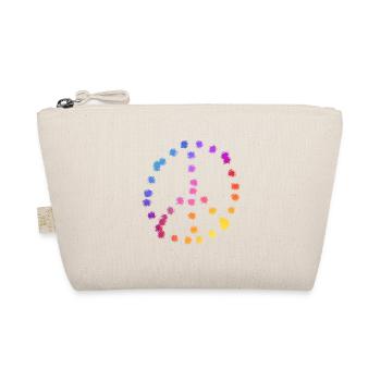 PEACESYMBOLYMUTICKOLOR - Organic Pouch - nature - Front