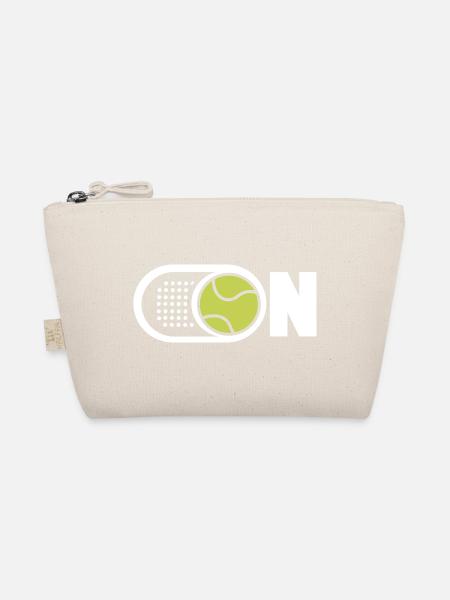 Padel Spieler Padel-Tennis Padelschläger Paddle - Bio-Täschchen - Natur