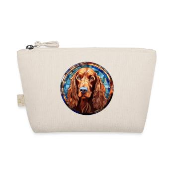 Irish Setter Hunderasse Aquarellglas - Bio-Täschchen - Natur - Vorne