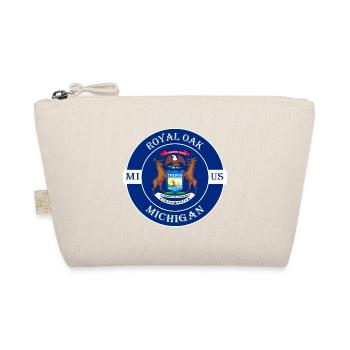Royal Oak Michigan Flagge USA Reise Souvenir Abzeichen - Bio-Täschchen - Natur - Vorne