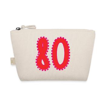 80. 80 ANS. 80e ANNIVERSAIRE. ANNIVERSAIRE 80 ANS. - Trousse biologique - nature - Devant