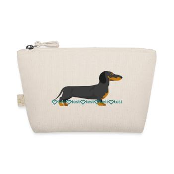 Dachshund Picture - Organic Pouch - nature - Front