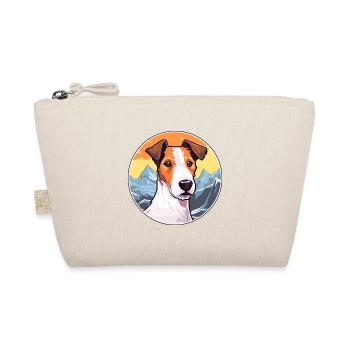 Glatter Foxterrier Hunderasse Cartoon Kawaii Waterc - Bio-Täschchen - Natur - Vorne