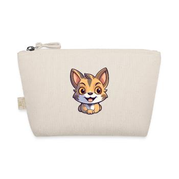 Pixie Bob Katze Cartoon Aquarell Illustration - Bio-Täschchen - Natur - Vorne