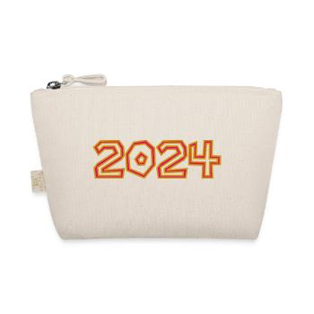 2024. YEAR. HAPPY NEW YEAR. NEW YEAR'S EVE - Organic Pouch - nature - Front