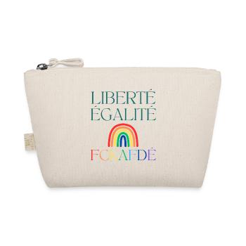 Liberté Egalité FCKAFDÉ - Regenbogen FCKAFD - Bio-Täschchen - Natur - Vorne