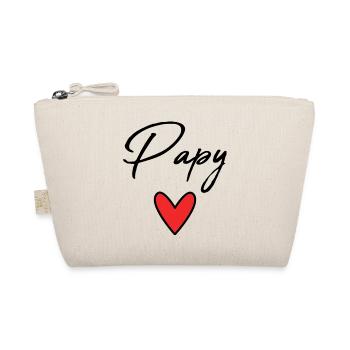 GRANDPA. FATHER'S DAY. HAPPY GRANDPA'S DAY. I LOVE YOU. - Organic Pouch - nature - Front
