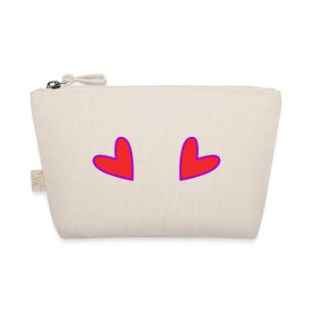 HEART. MOTHER'S DAY. HEART. HAPPY BIRTHDAY. MOM - Organic Pouch - nature - Front