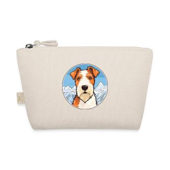 Draht Foxterrier Hunderasse Karikatur Kawaii Watercol - Bio-Täschchen - Natur - Vorne