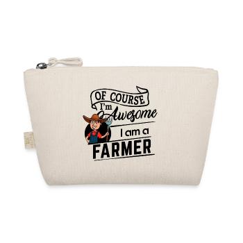 Of course I'm awesome - I am a Farmer - Bio-Täschchen - Natur - Vorne