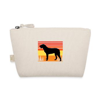 Cao De Castro Laboreiro Hund Silhouette Retro Sonne - Bio-Täschchen - Natur - Vorne