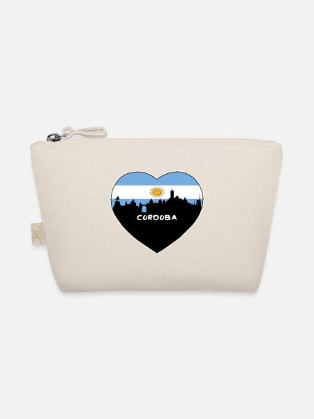 Cordoba Argentinien Flagge Skyline Reise Souvenir - Bio-Täschchen - Natur