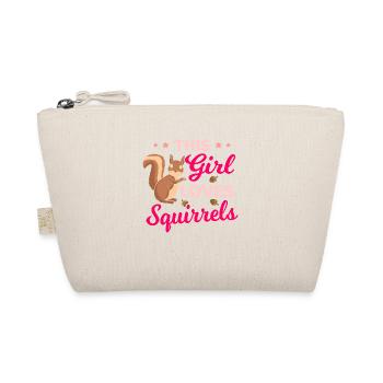 This Girl Loves Squirrels Squirrel - Bio-Täschchen - Natur - Vorne