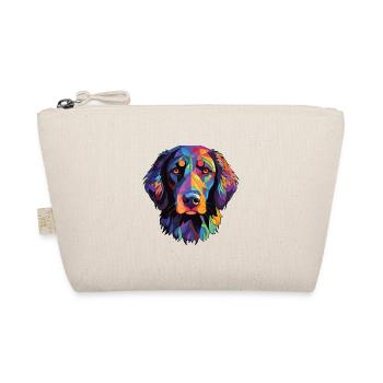 Flach beschichtetes Retriever-Hunderassen-Aquarellglas - Bio-Täschchen - Natur - Vorne